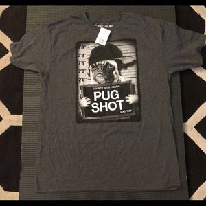 Vintage Graphic Shirt Sz XL Dog Pound Pug Shot